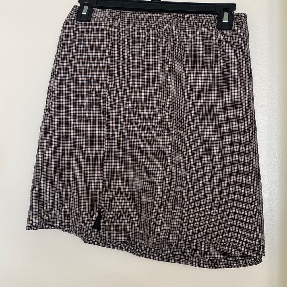 Plaid skater skirt